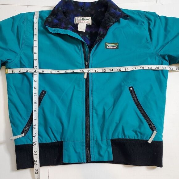 Vintage 90s L.L. Bean Warm Up Jacket Size Youth Large Fleece Winter USA Made - Picture 9 of 13